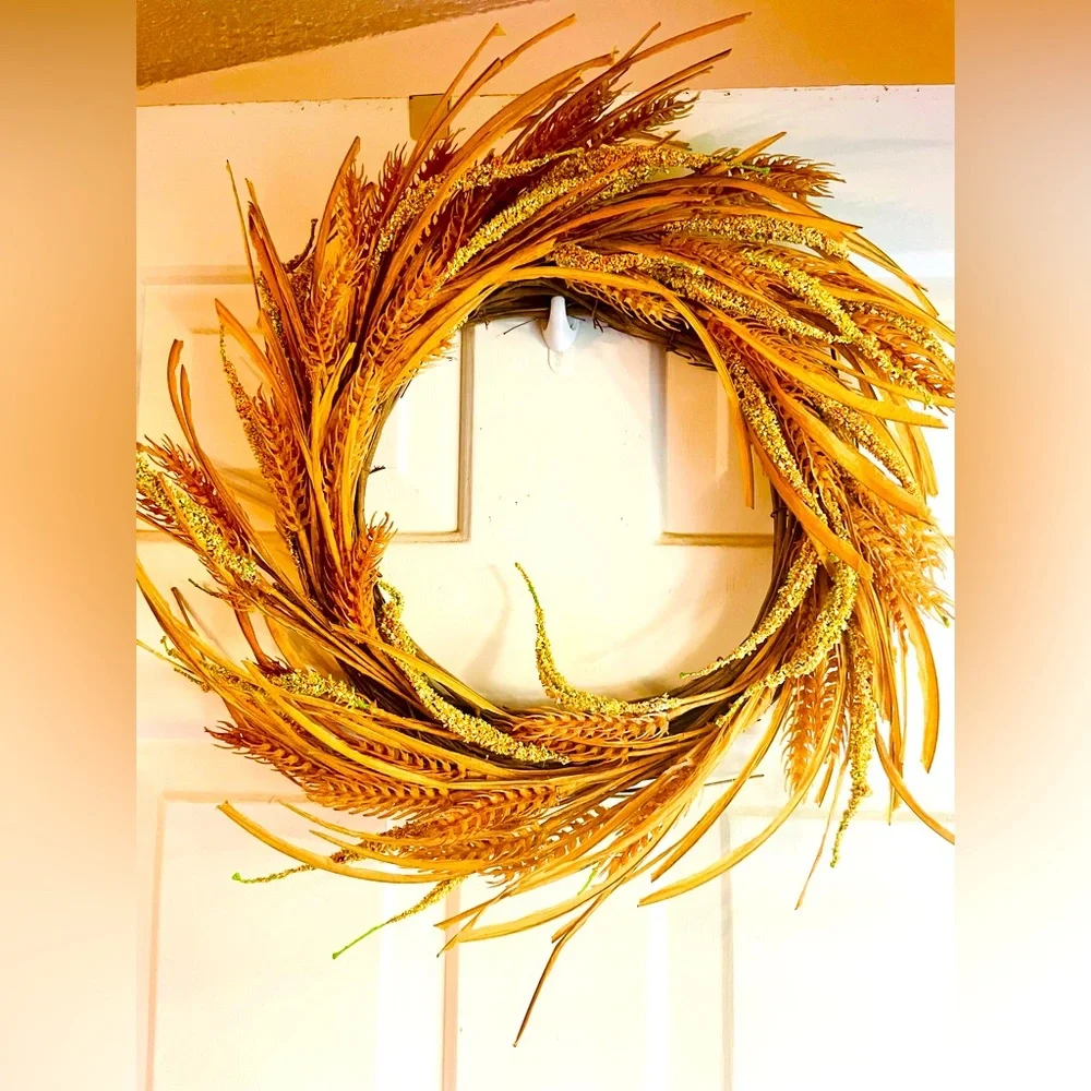 *Wheat and Dried Grass Wreath